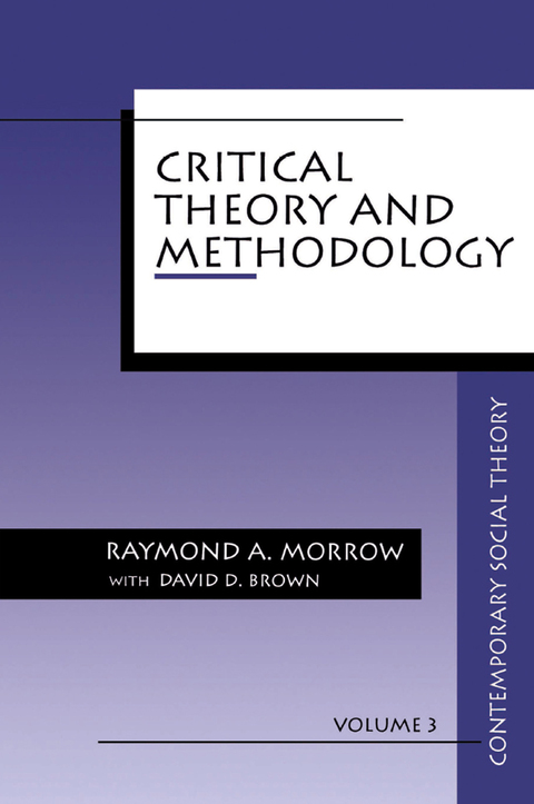 Cover image for book Critical Theory and Methodology