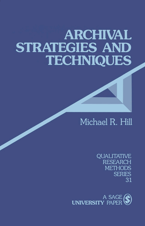 Cover image for book Archival Strategies and Techniques