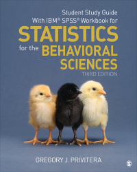 صورة الغلاف: Student Study Guide With IBM® SPSS® Workbook for Statistics for the Behavioral Sciences 3rd edition 9781506389929