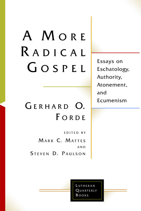 Cover image for book A More Radical Gospel