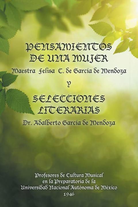 Cover image for book Pensamientos De Una Mujer Y Selecciones Literarias.