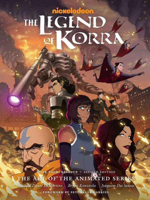 Cover image for book The Legend of Korra: The Art of the Animated Series--Book Four: Balance (Second Edition)