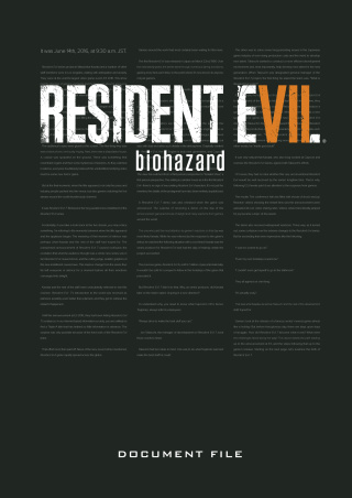 Resident Evil 7: Biohazard Document File