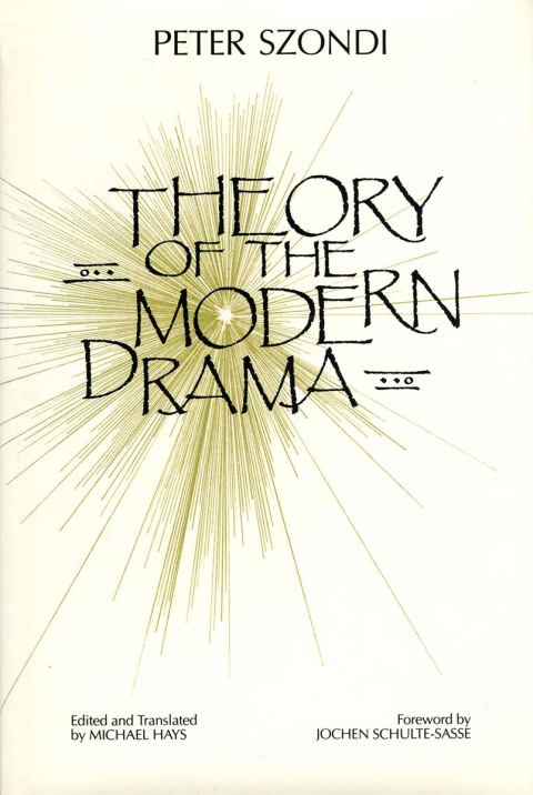 Cover image for book Theory of Modern Drama