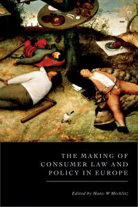 Cover image: The Making of Consumer Law and Policy in Europe 1st edition 9781509944835