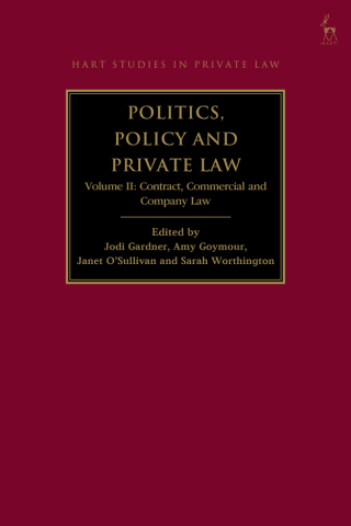 Politics, Policy and Private Law, Volume II