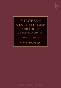 صورة الغلاف: European State Aid Law and Policy (and UK Subsidy Control) 4th edition 9781509964932