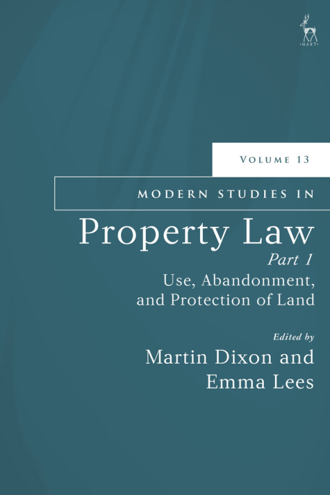 Cover image for book Modern Studies in Property Law, Volume 13, Part 1