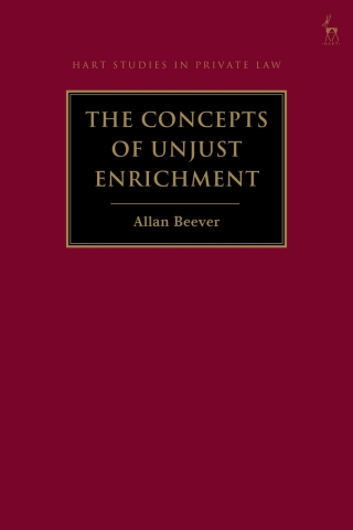 The Concepts of Unjust Enrichment
