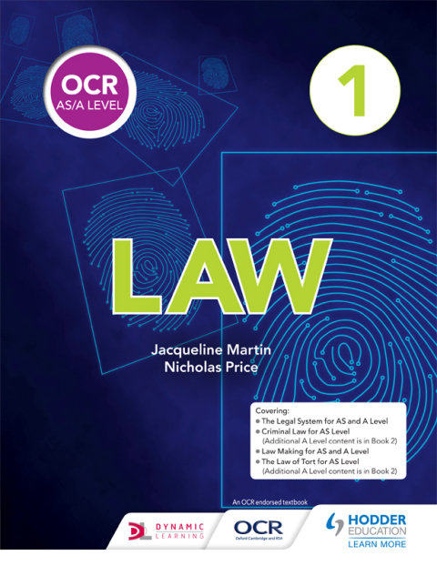 Cover image for book OCR AS/A Level Law Book 1