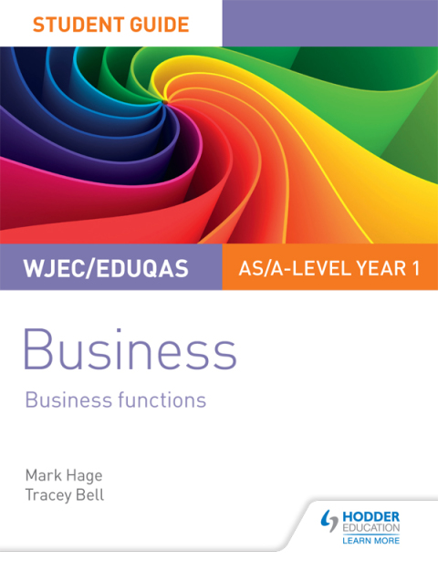 Cover image for book WJEC/Eduqas AS/A-level Year 1 Business Student Guide 2: Business Functions