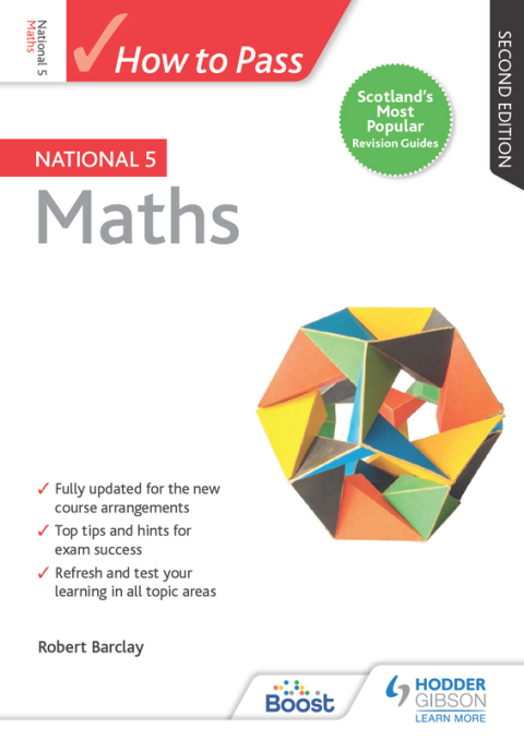 Cover image for book How to Pass National 5 Maths, Second Edition