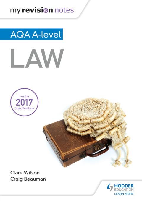 Cover image for book My Revision Notes: AQA A-level Law