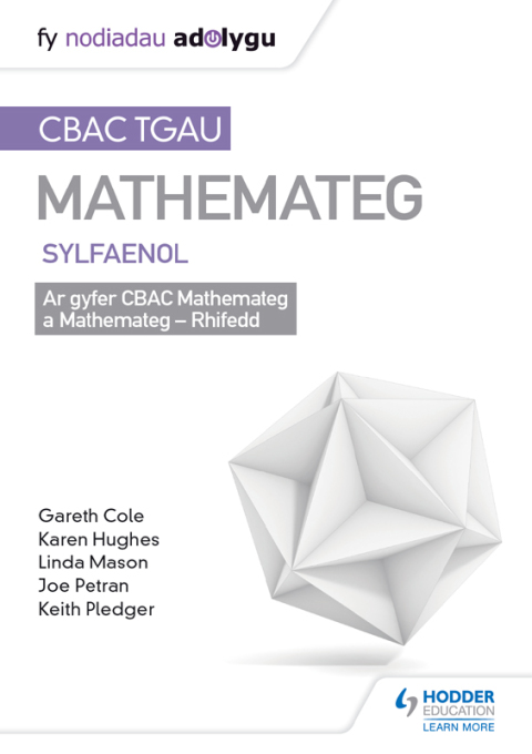 Cover image for book TGAU CBAC Canllaw Adolygu Mathemateg Sylfaenol (Welsh-language edition)