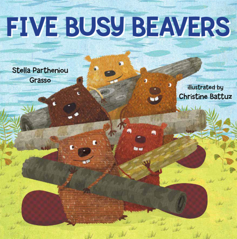 Cover image for book Five Busy Beavers