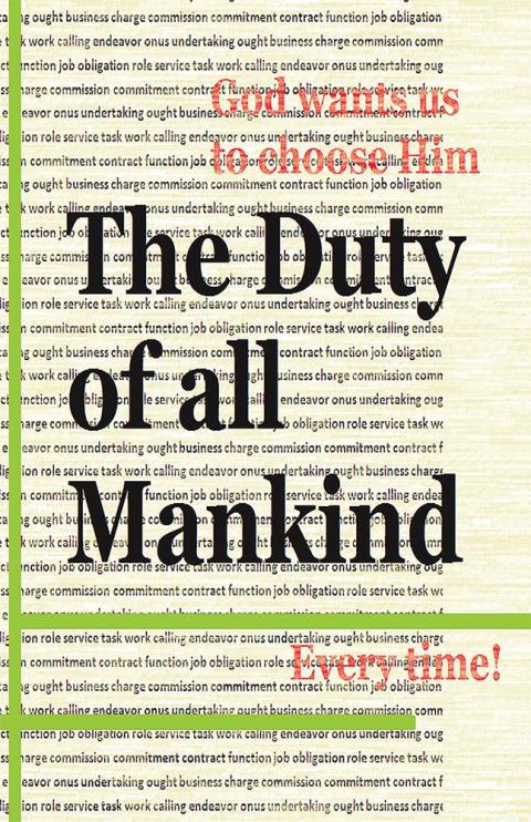 Cover image for book The Duty of All Mankind