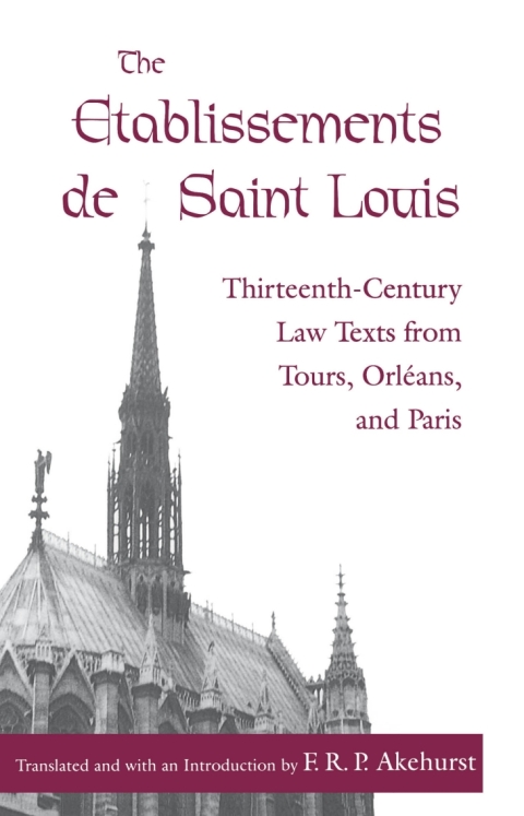 Cover image for book The Etablissements de Saint Louis
