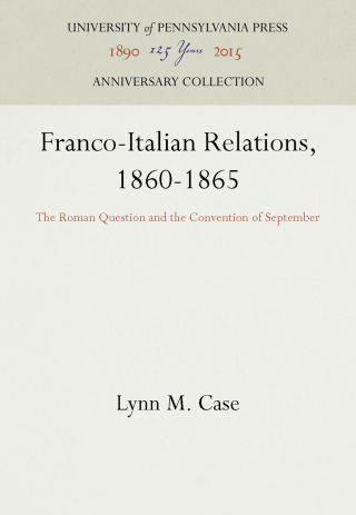 Franco-Italian Relations, 1860-1865
