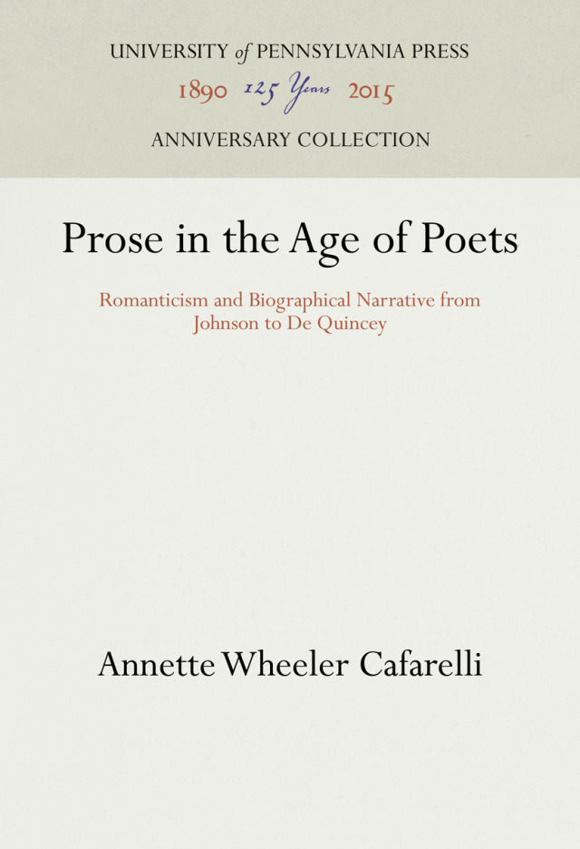 Prose in the Age of Poets