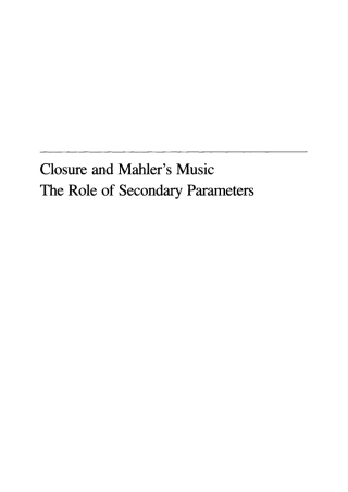Closure and Mahler's Music
