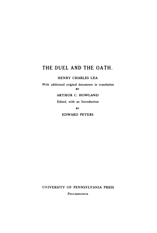 The Duel and the Oath