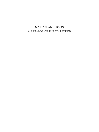 Marian Anderson