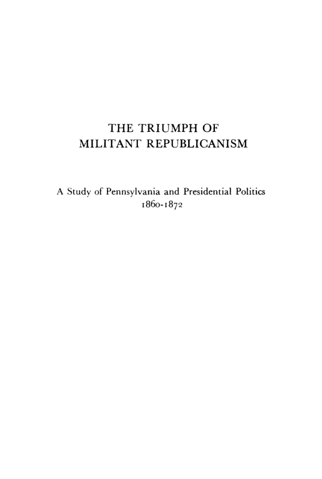 The Triumph of Militant Republicanism