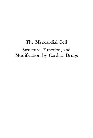 The Myocardial Cell