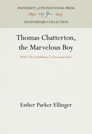 Thomas Chatterton, the Marvelous Boy