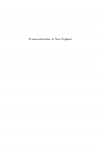 Cover image: Transcendentalism in New England 9781512820812