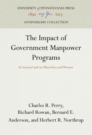 The Impact of Government Manpower Programs