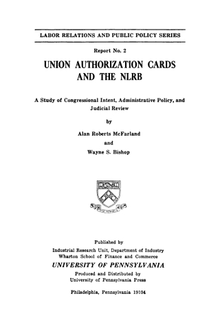 Union Authorization Cards and the NLRB