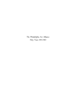 The Philadelphia Art Alliance