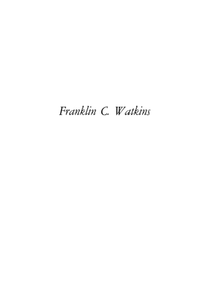 Franklin C. Watkins