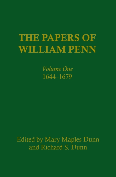 Cover image for book The Papers of William Penn, Volume 1