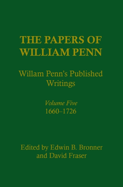 Cover image for book The Papers of William Penn, Volume 5