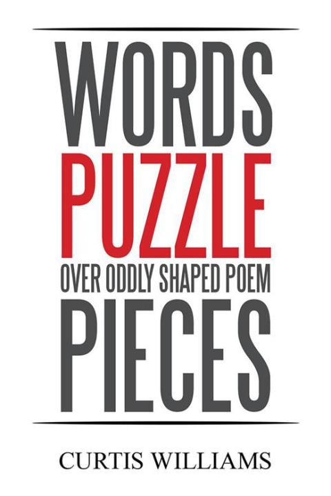 Cover image for book Words Puzzle over Oddly Shaped Poem Pieces
