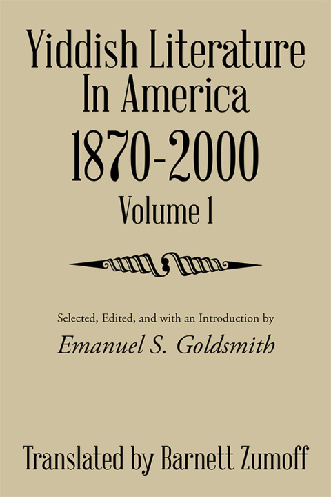 Cover image for book Yiddish Literature in America 1870–2000