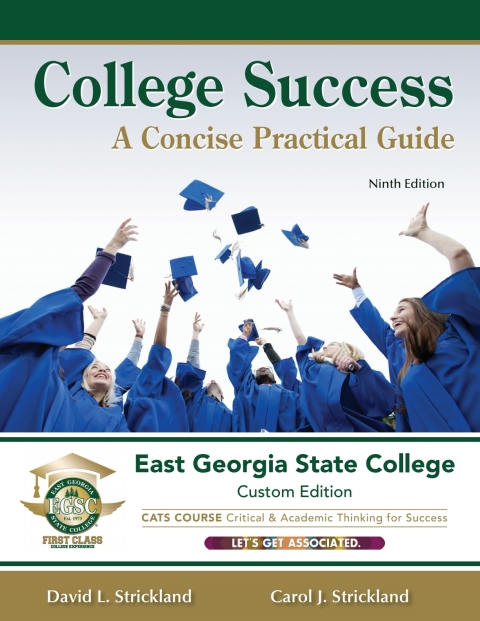 Cover image for book College Success: A Concise Practical Guide - East Georgia State College Custom Edition