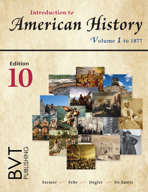 Cover image for book Introduction to American History Volume 1