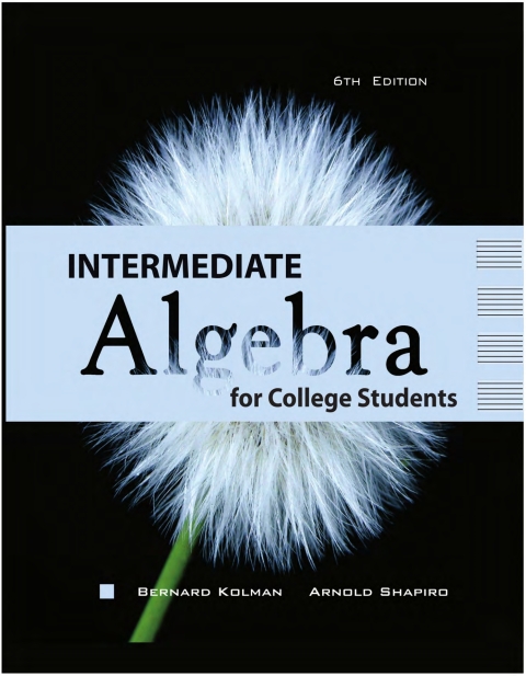 Cover image for book Intermediate Algebra for College Students