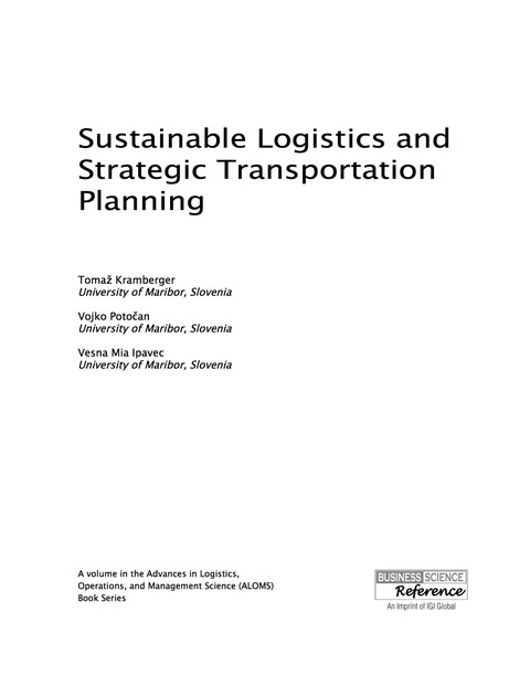 Cover image for book Sustainable Logistics and Strategic Transportation Planning