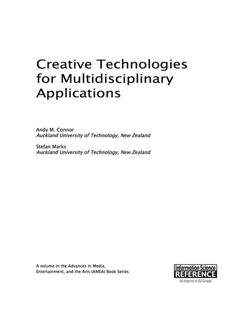 Cover image for book Creative Technologies for Multidisciplinary Applications