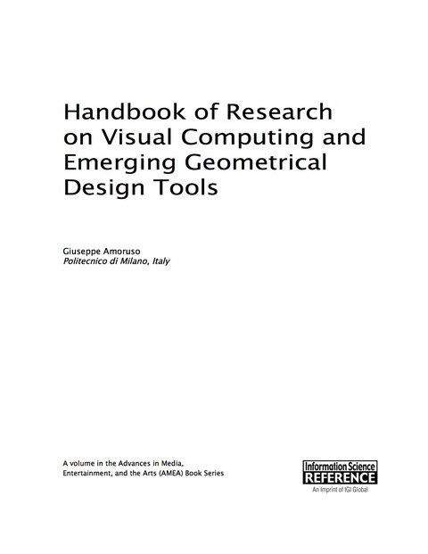 Cover image for book Handbook of Research on Visual Computing and Emerging Geometrical Design Tools