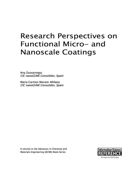 Cover image for book Research Perspectives on Functional Micro- and Nanoscale Coatings