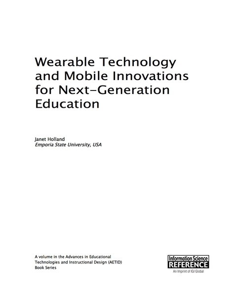 Cover image for book Wearable Technology and Mobile Innovations for Next-Generation Education