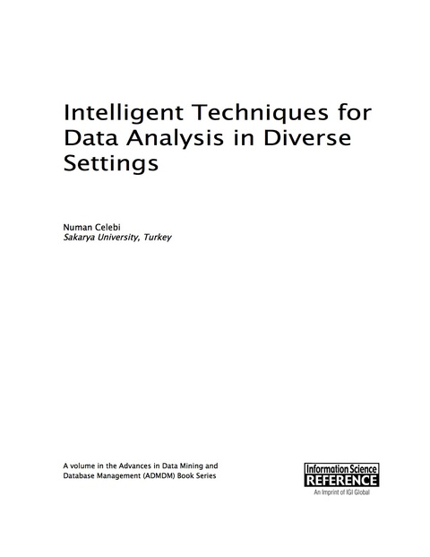Cover image for book Intelligent Techniques for Data Analysis in Diverse Settings