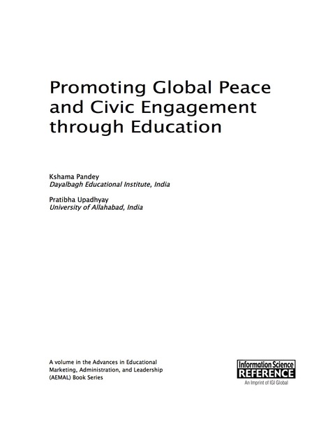 Cover image for book Promoting Global Peace and Civic Engagement through Education