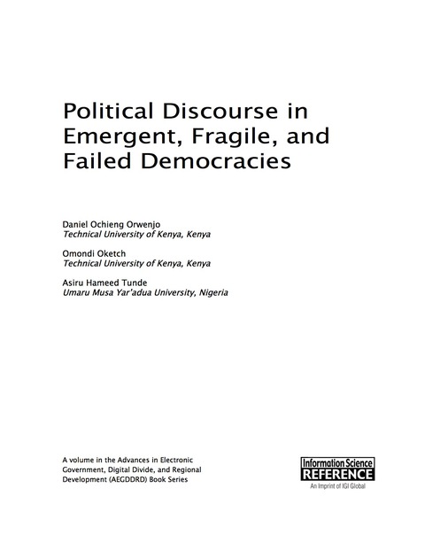 Cover image for book Political Discourse in Emergent, Fragile, and Failed Democracies