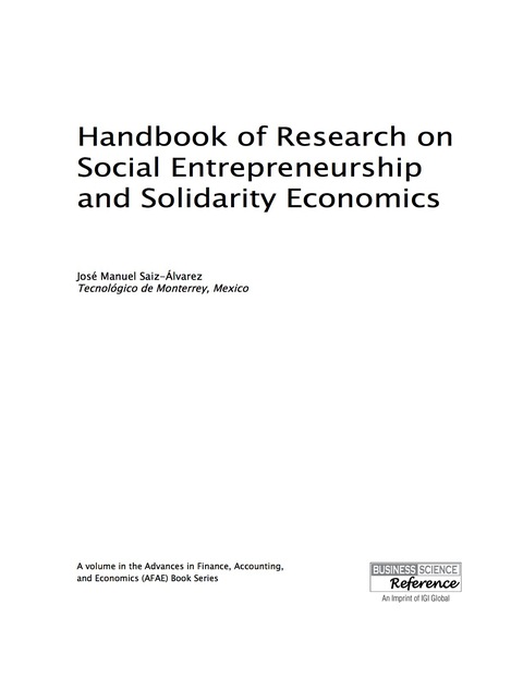 Cover image for book Handbook of Research on Social Entrepreneurship and Solidarity Economics